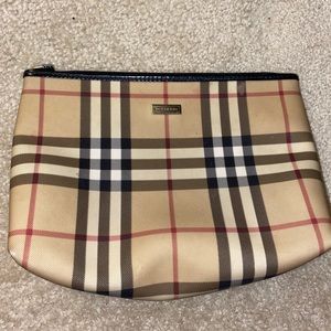 Vintage Burberry cosmetic bag